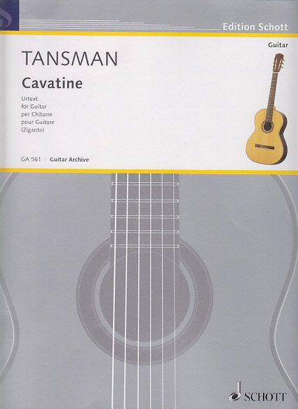 Tansman, Cavatine (Zigante) (Schott)