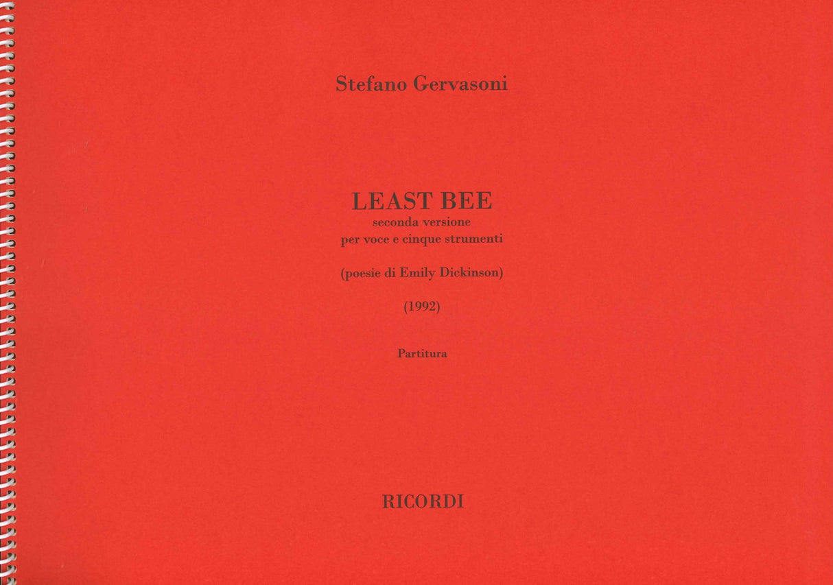 Gervasoni, Least Bee, ver. 2 (Ricordi)