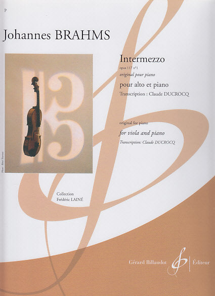 Brahms, Intermezzo op. 117/1 (Billaudot)