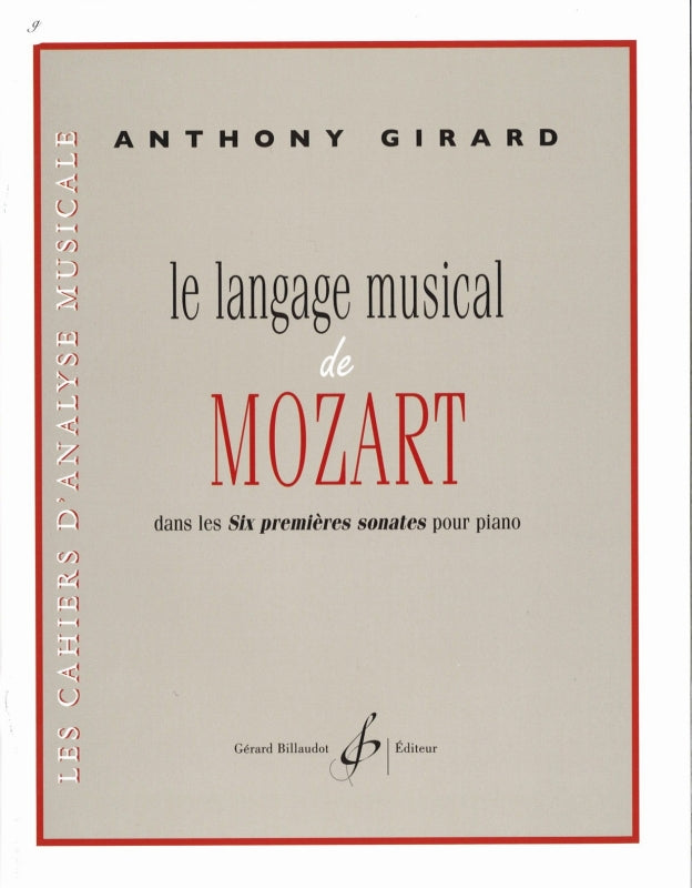 Girard, Langage musical de Mozart (Billaudot)