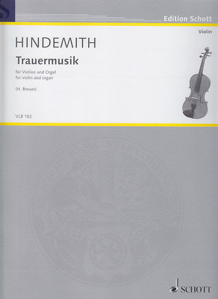 Hindemith, Trauermusik (Vn,Org) (Schott)