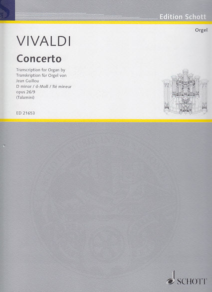 Vivaldi, Concerto op. 26/9, RV 406 (Schott)