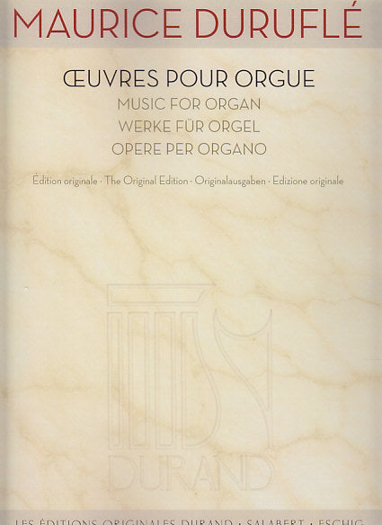 Durufle, Oeuvres pour orgue (Durand)