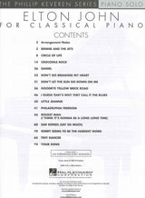 John, Elton John for Classical Piano (Hal Leonard)