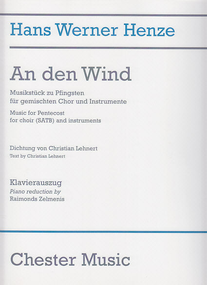 Henze, An den Wind [G] (Chester)