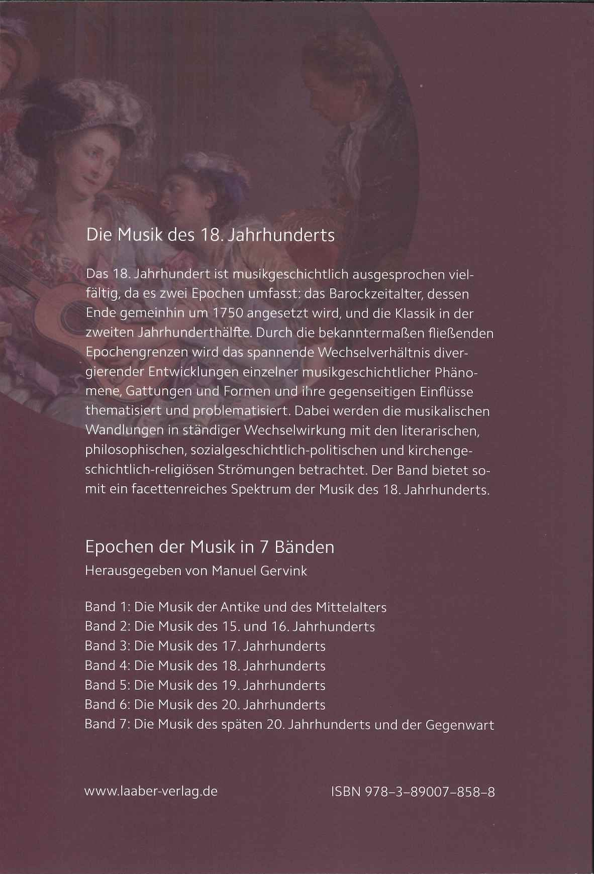 Schmierer, Musik des 18. Jahrhunderts (Laaber-Verlag)