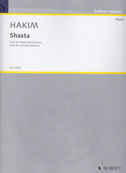 Hakim, Shasta: Suite (Schott)