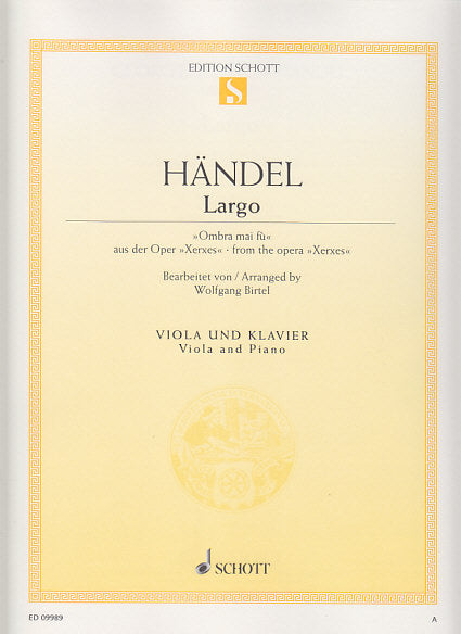 Handel, Largo 'Ombra mai fu' ('Serse') (Schott)
