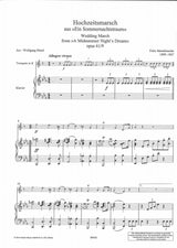 Mendelssohn, Hochzeitsmarsch (Trp,Pf) (Schott)