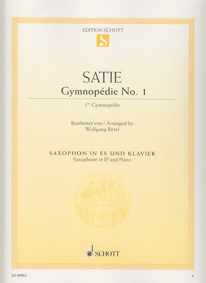 Satie, Gymnopedie No. 1 (ASax,Pf) (Schott)