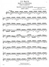 Bach, 6 Cello Suites for Clarinet (Carl Fischer)