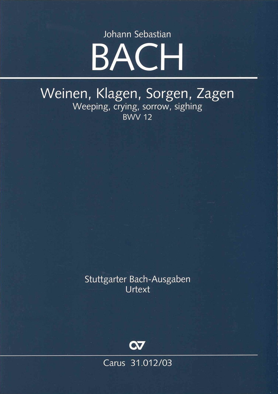 Bach, Kantate Nr. 12 (Carus)