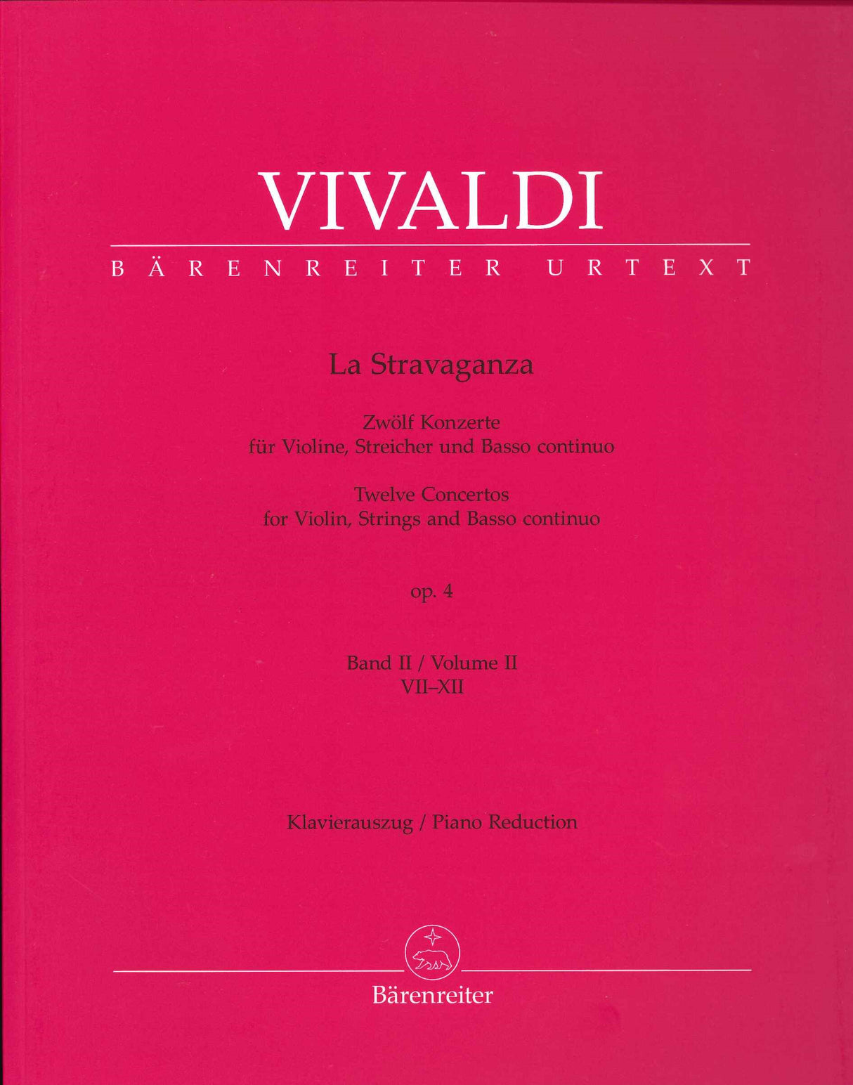 Vivaldi, Stravaganza op. 4, II (Barenreiter)