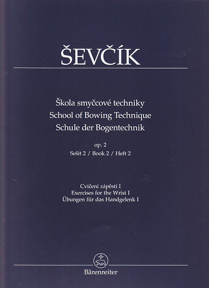 Sevcik, op. 2 Bk 2 School of Bowing Tech (Barenreiter)
