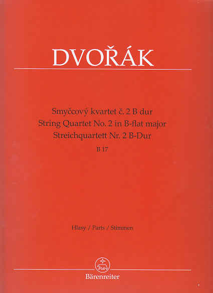 Dvorak, String Quartet No. 2 in Bb B 17 (Barenreiter)