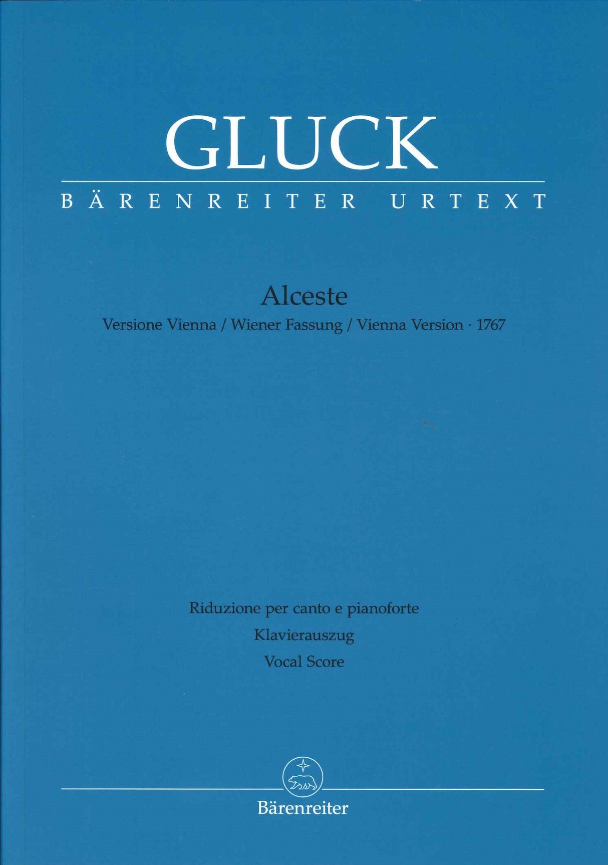 Gluck, Alceste (Vienna ver. 1767) [I/G] (Barenreiter)