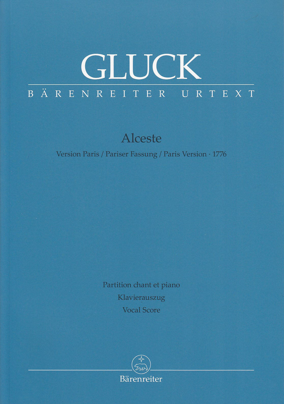 Gluck, Alceste (Paris ver. 1776) [F/G] (Barenreiter)