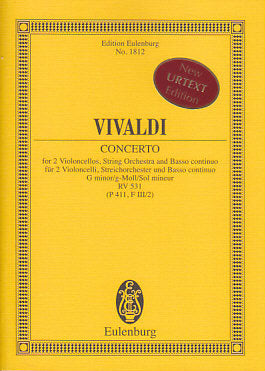 Vivaldi, Concerto in g RV 531 (2Vc) (Eulenburg)