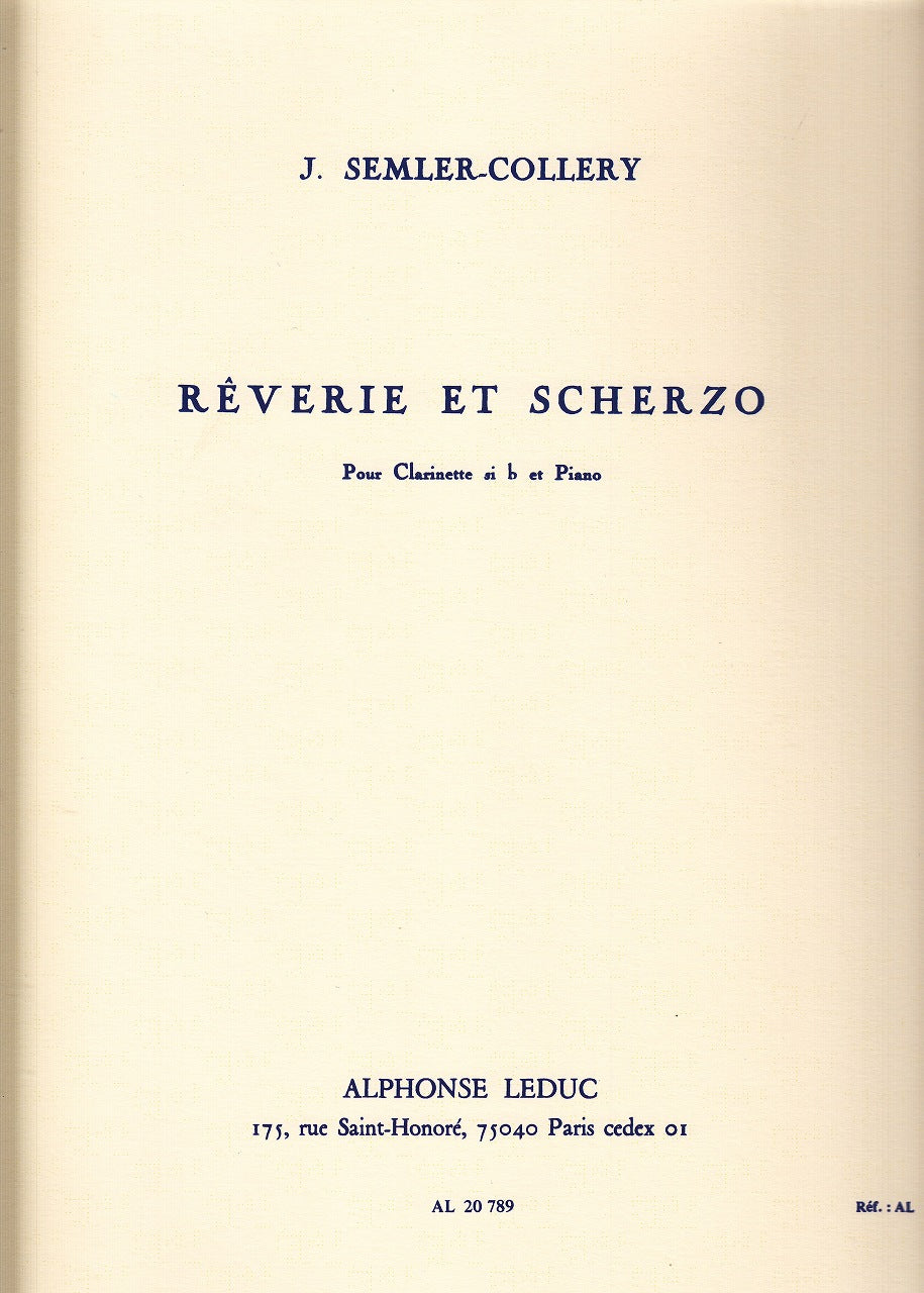 Semler-Collery, Reverie et Scherzo (Leduc)