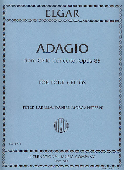 Elgar, Adagio from Concerto op. 85 (4Vc) (IMC)