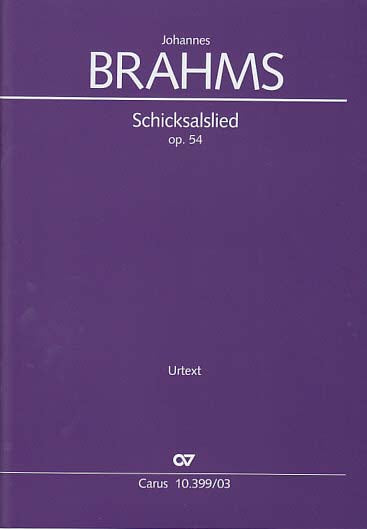 Brahms, Schicksalslied op. 54 [G/E] (Carus)