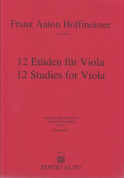 Hoffmeister, 12 Etuden (Editio Alto)