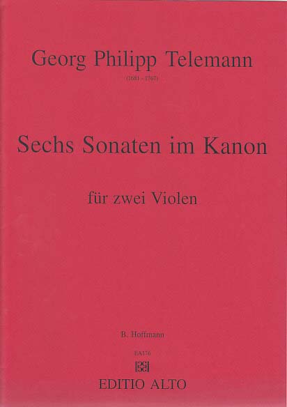 Telemann, 6 Sonaten (Editio Alto)