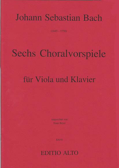 Bach, 6 Choralvorspiele (Editio Alto)