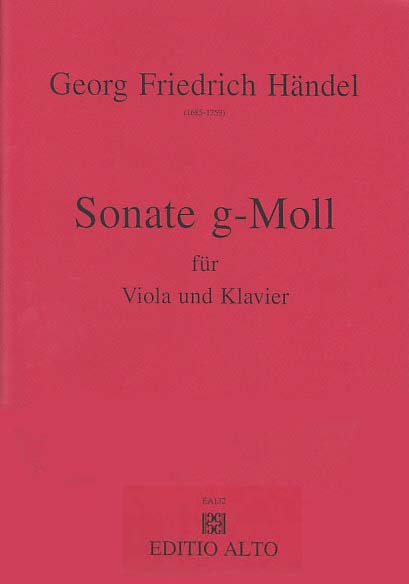 Handel, Sonate g-moll (Editio Alto)
