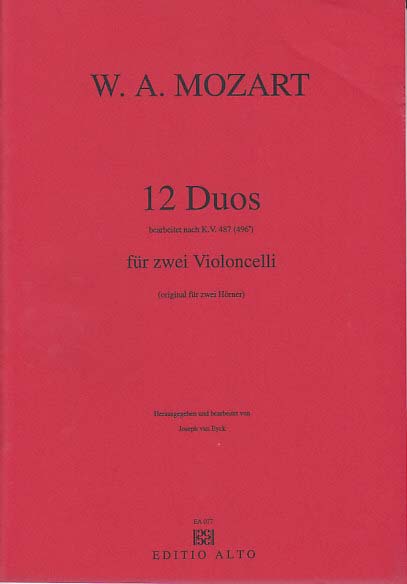 Mozart, 12 Duos, KV 487 (Editio Alto)