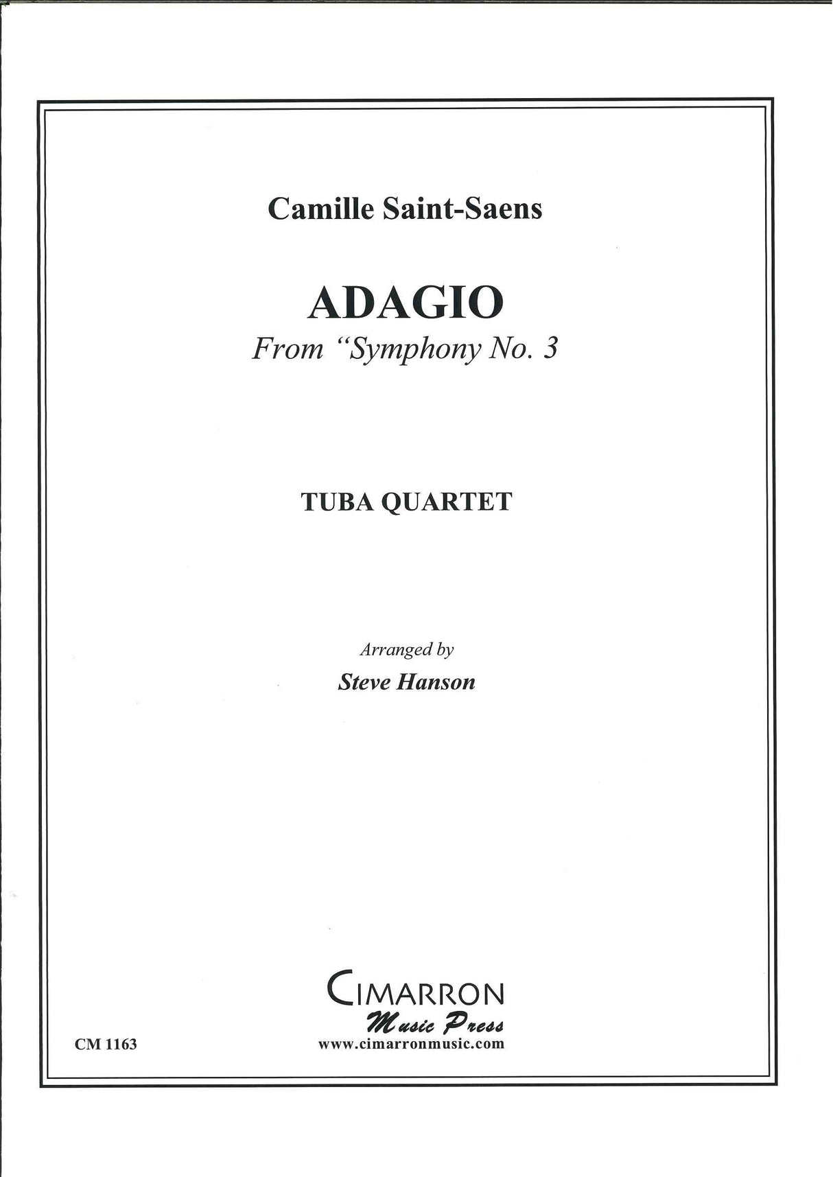 Saint-Saens, Adagio, from Symphony No. 3 (Cimarron Music Press)