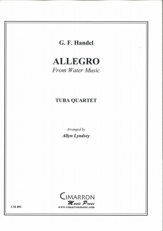 Handel, Water Music, Allegro maestoso (Cimarron Music Press)