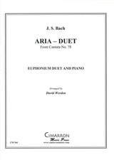 Bach, Aria - Duet fr. BWV 78 (2Euph,Pf) (Cimarron Music Press)