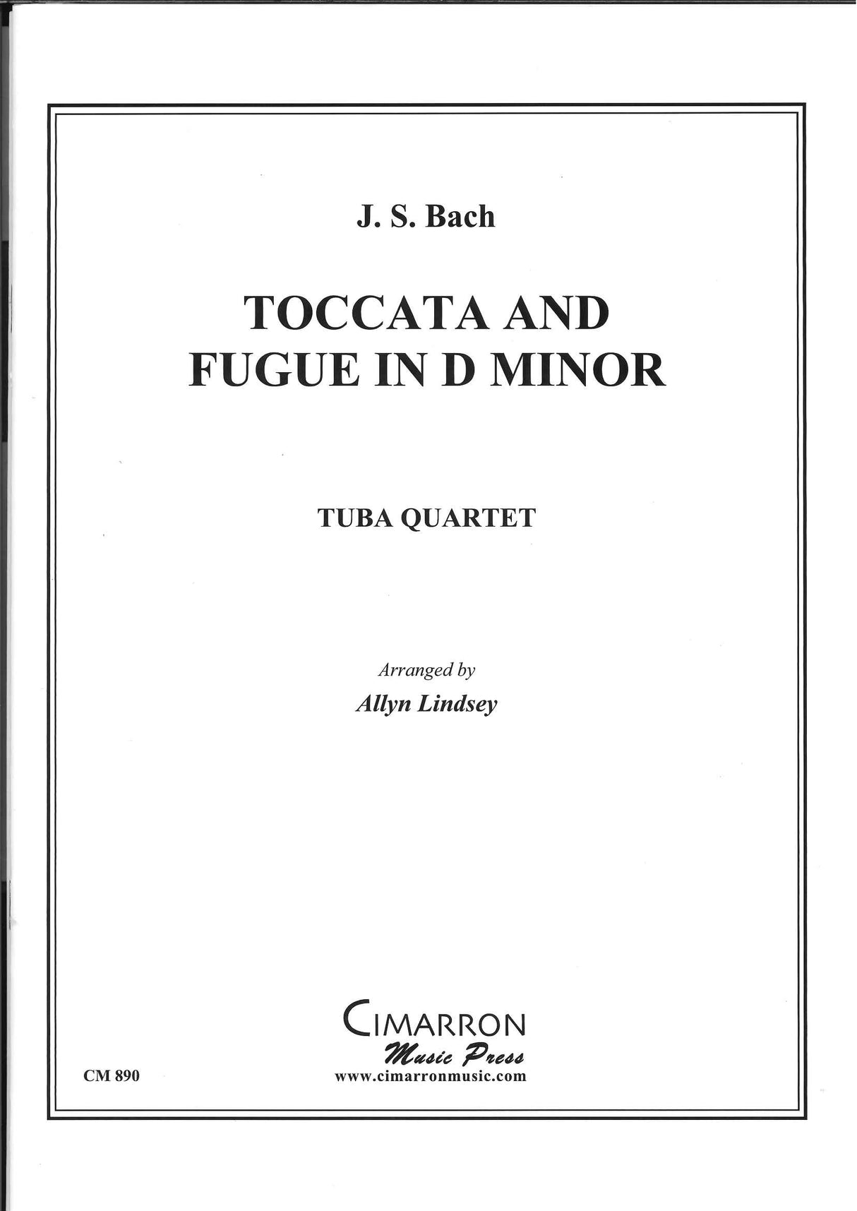 Bach, Toccata & Fugue in d (2Euph,2Tba) (Cimarron Music Press)