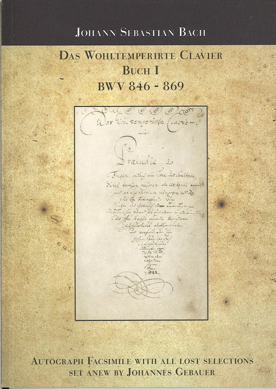 Bach, Wohltemperierte Clavier I (18cm) (E.R.P. Musikverlag Eckart Rahn)