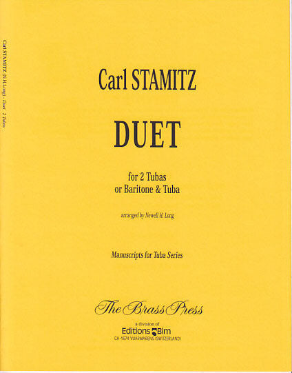 Stamitz, Duet (Tba/Euph,Tba) (Brass Press/Bim)
