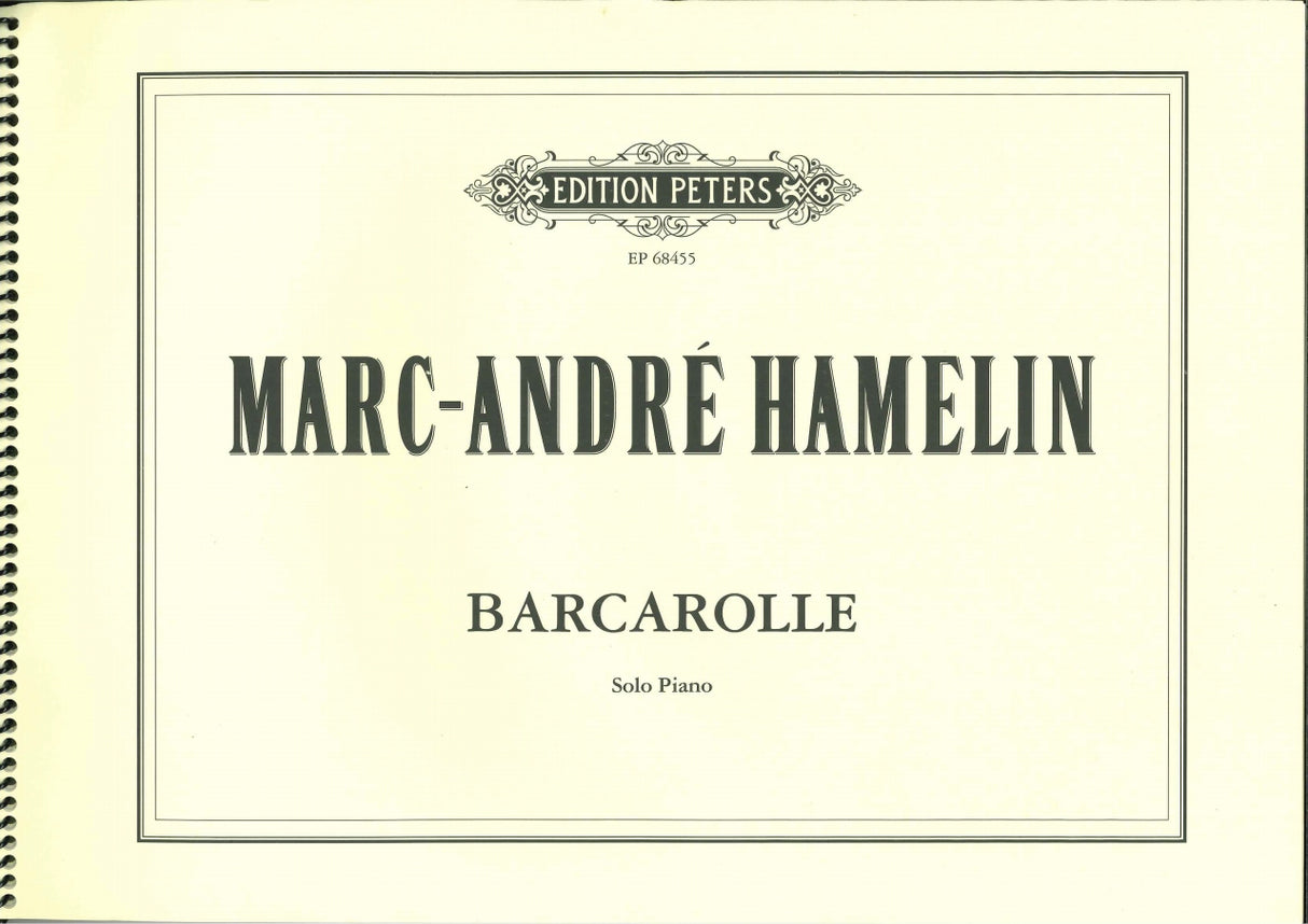 Hamelin, Barcarolle (Peters)