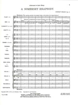 Holst, Somerset Rhapsody op. 21/2 H 87 (Boosey)