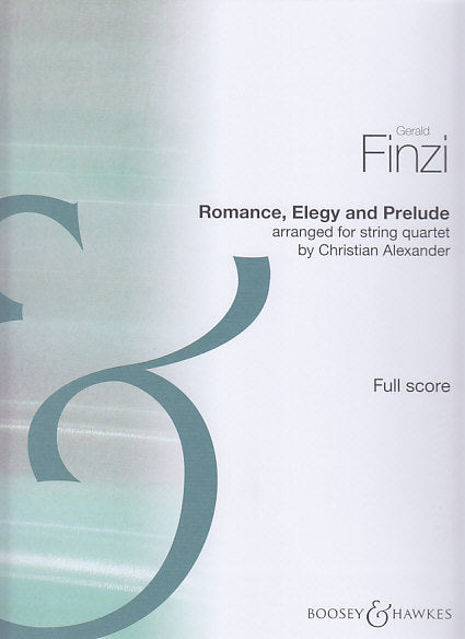 Finzi, Romance, Elegy & Prelude (Score) (Boosey)
