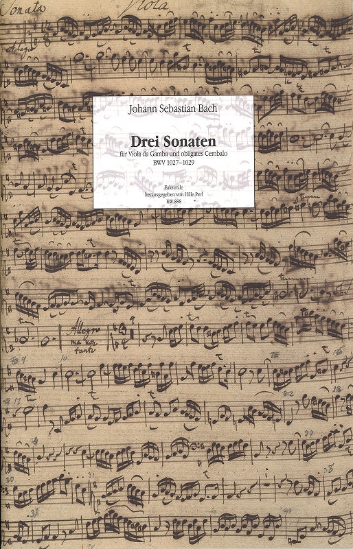 Bach, 3 Sonaten BWV 1027-29 (Facs.) (Walhall)