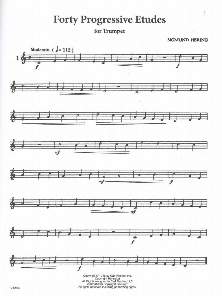 Hering, 40 Progressive Etudes (Carl Fischer)