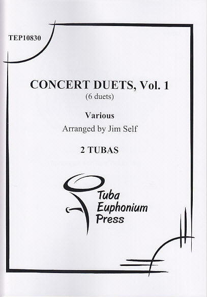 Concert Duets Vol. 1: Tuba Duos 1-6 (Tuba-Euphonium Press)