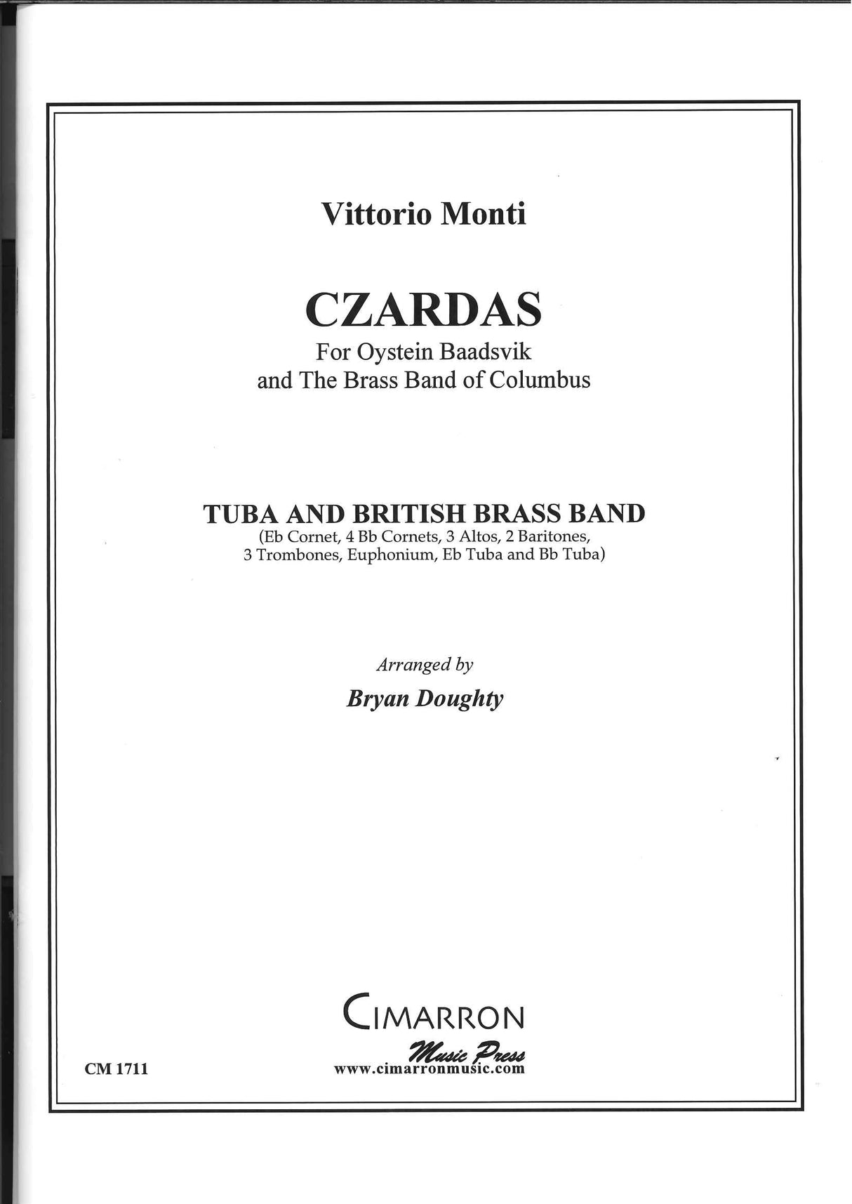 Monti, Czardas (Tba,Brass Band) (Cimarron Music Press)