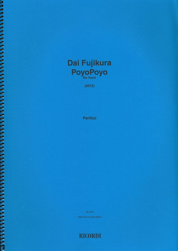 Fujikura, Poyopoyo, for Horn Solo (Ricordi)