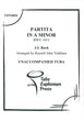 Bach, Partita in a BWV 1013 (Tuba-Euphonium Press)