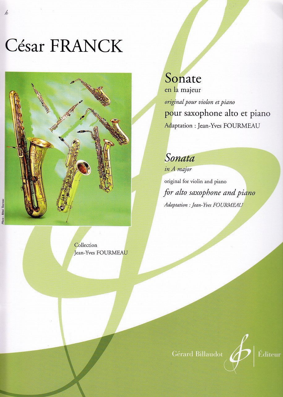Franck, Sonate en la majeur (ASax,Pf) (Billaudot)