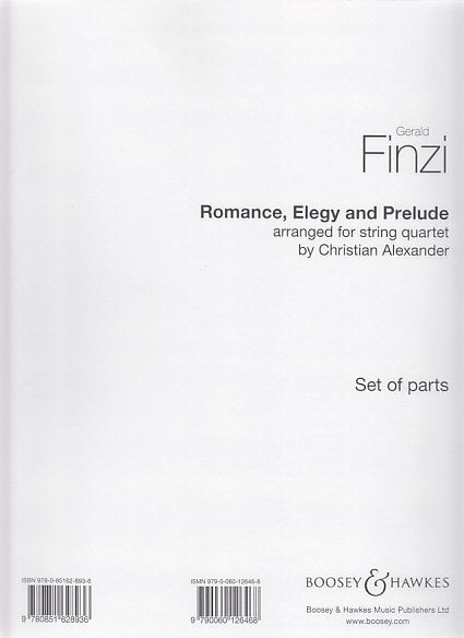 Finzi, Romance, Elegy & Prelude (Parts) (Boosey)