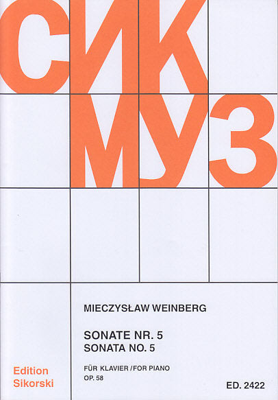 Weinberg, Sonate Nr. 5 op. 58 (Sikorski)