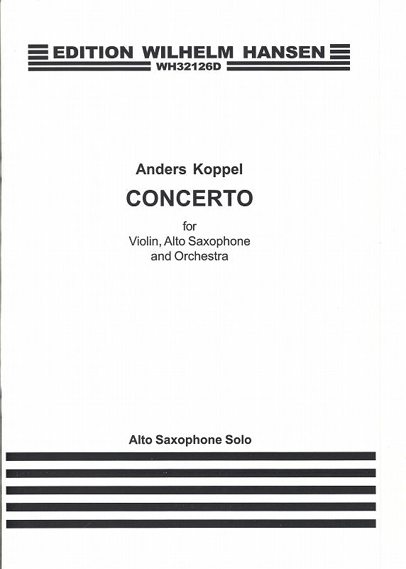 Koppel, Concerto (Vn,Sax,Orch) Sax part (W.Hansen)