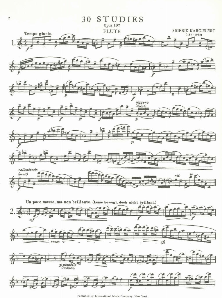 Karg-Elert, Studies (Caprices) op. 107 (IMC)